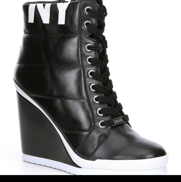 dkny noho wedge sneaker